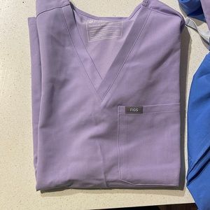 Women's Lavender Dew Catarina Scrub Top - S